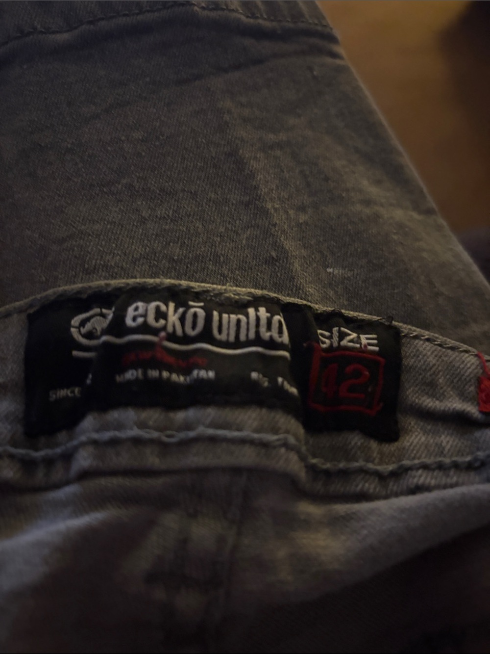 Ecko Unlimited Men’s Gray Relaxed Jeans